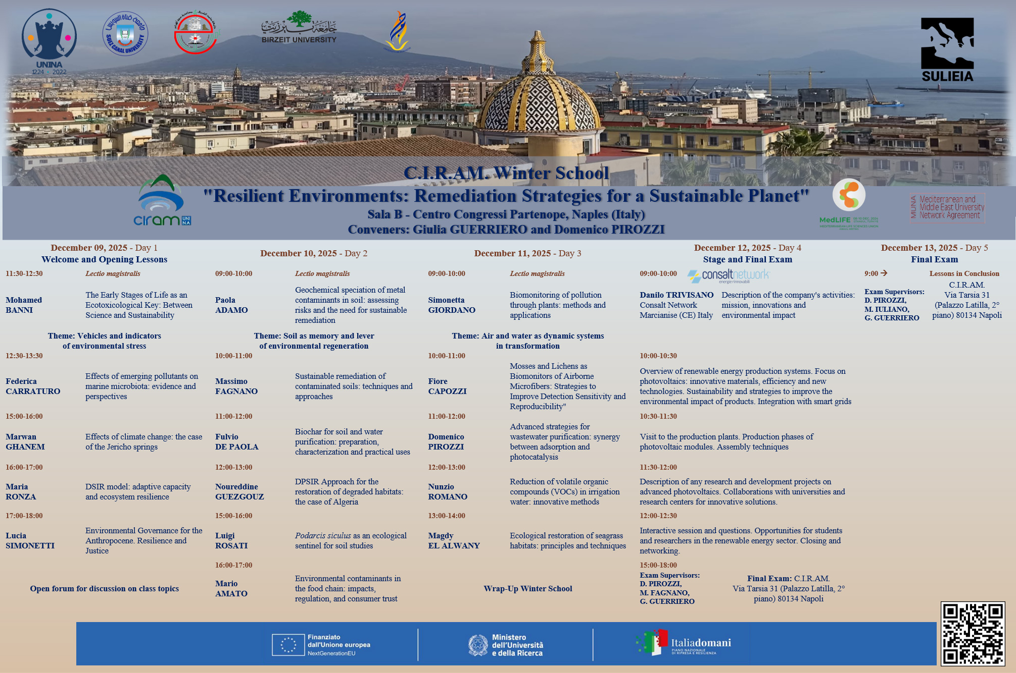 Locandina Winter School Pirozzi Guerriero